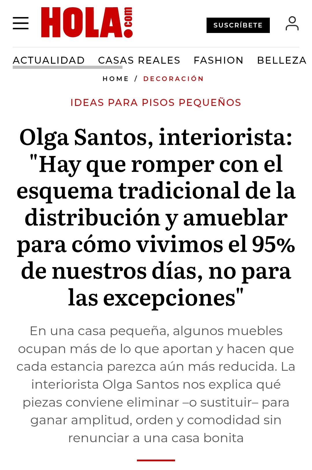 muebles para pisos pequeños