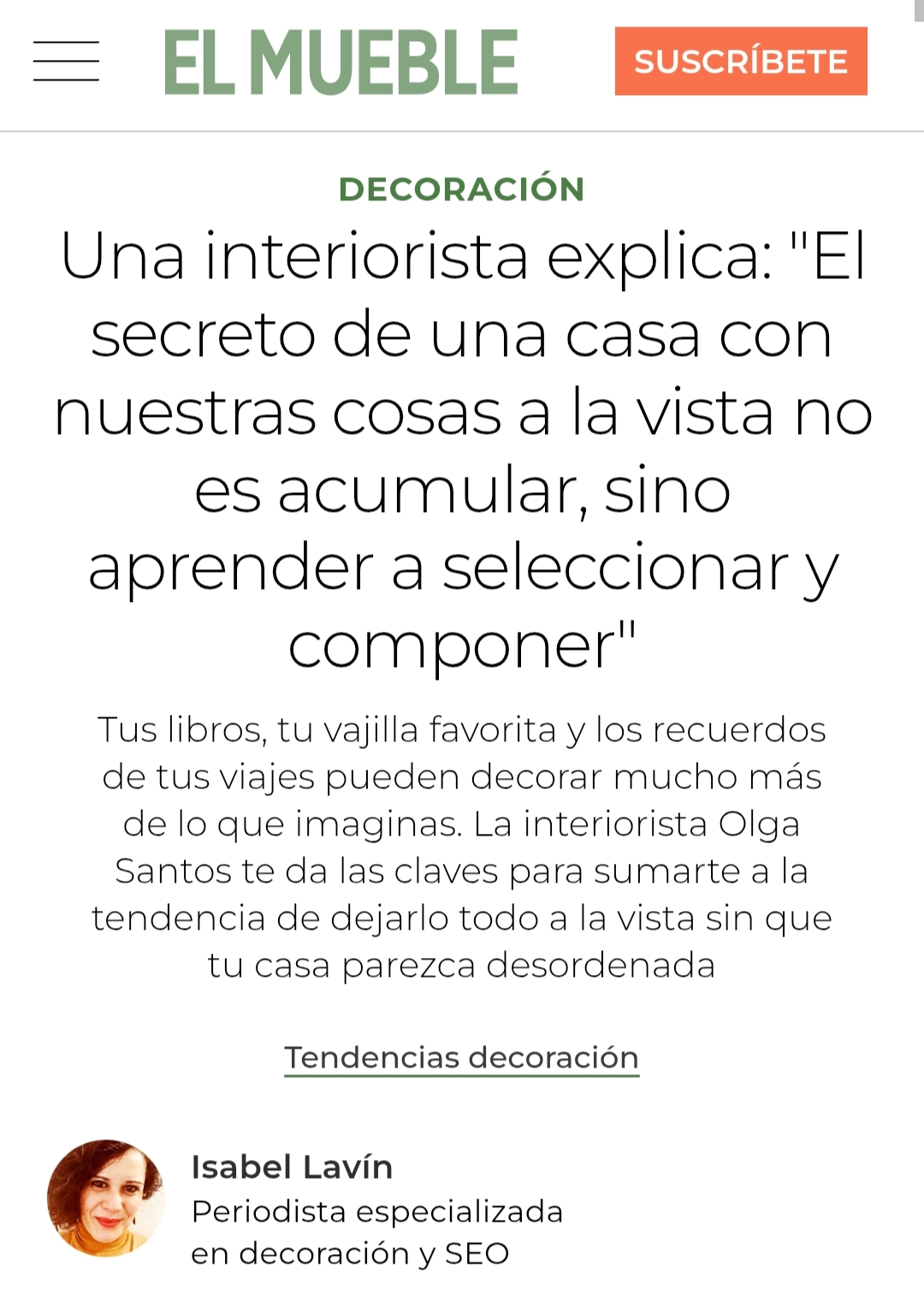 tendencia dejarlo todo a la vista